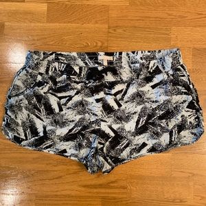 Black & White Casual Shorts